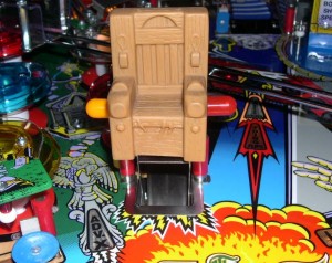 A Cliffy Protector mounted onto the playfield