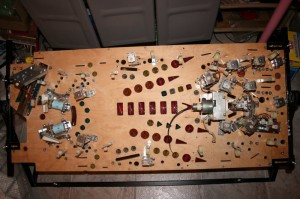 All mechanical parts applied to playfield